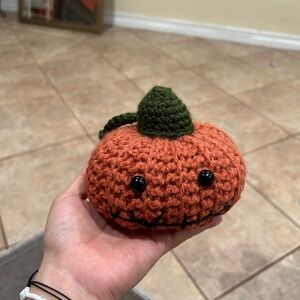 Handmade Crochet Pumpkin Plush